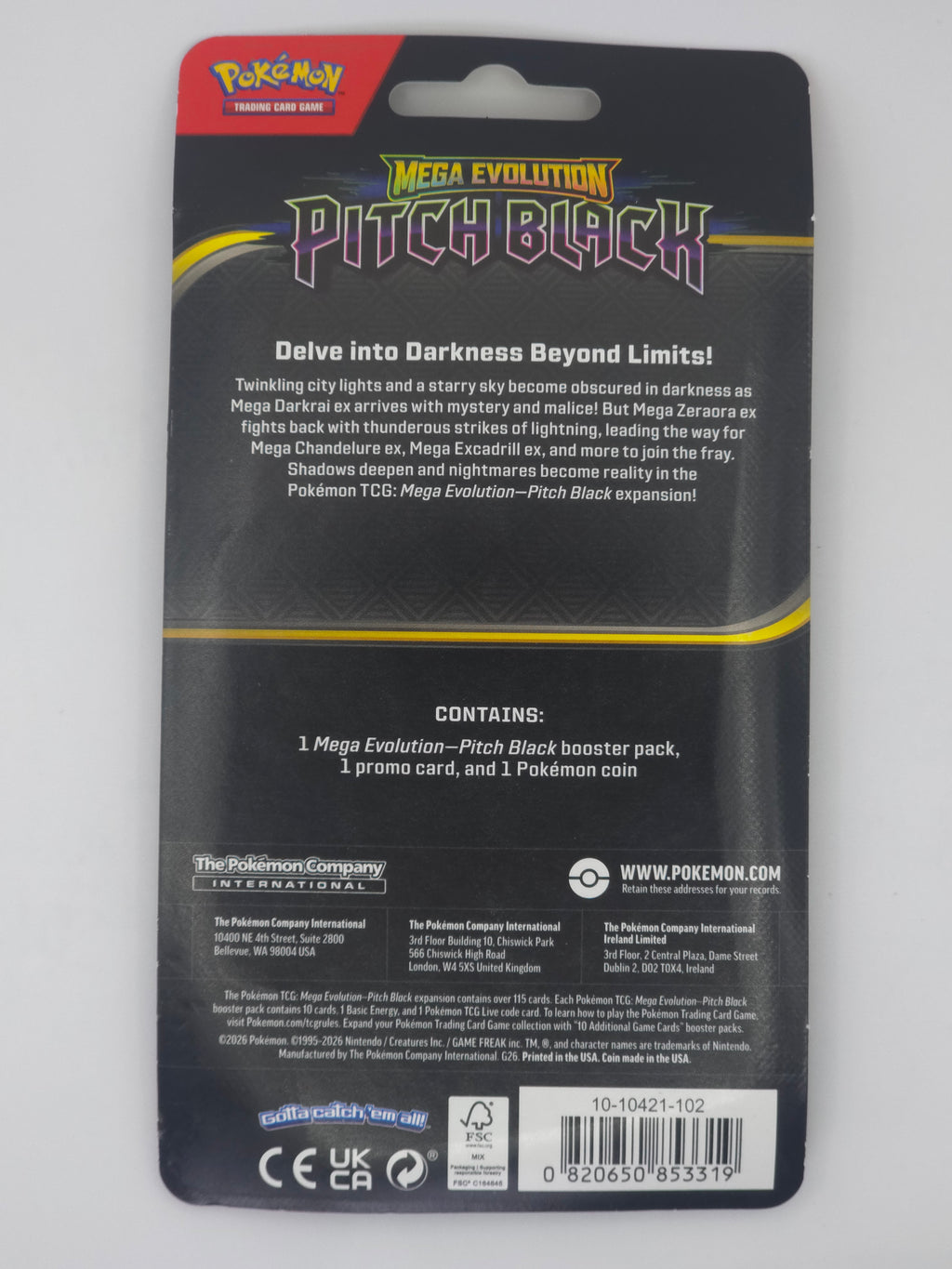 Pokemon Mega Evolution: Pitch Black Checklane Blister (slowpoke)