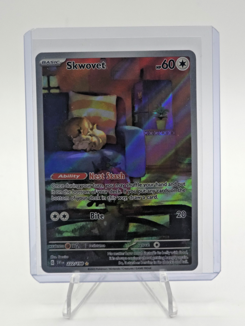 Skwovet 222/198 SV01: Scarlet & Violet Base Set Holo