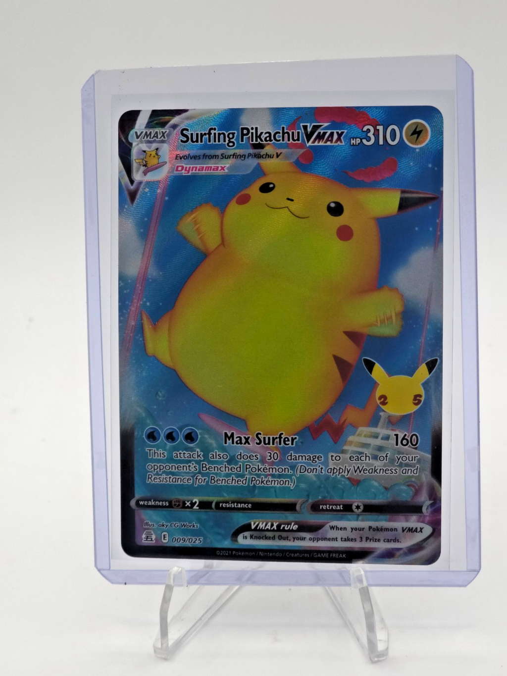 Surfing Pikachu VMAX 009/025 Celebrations Holo