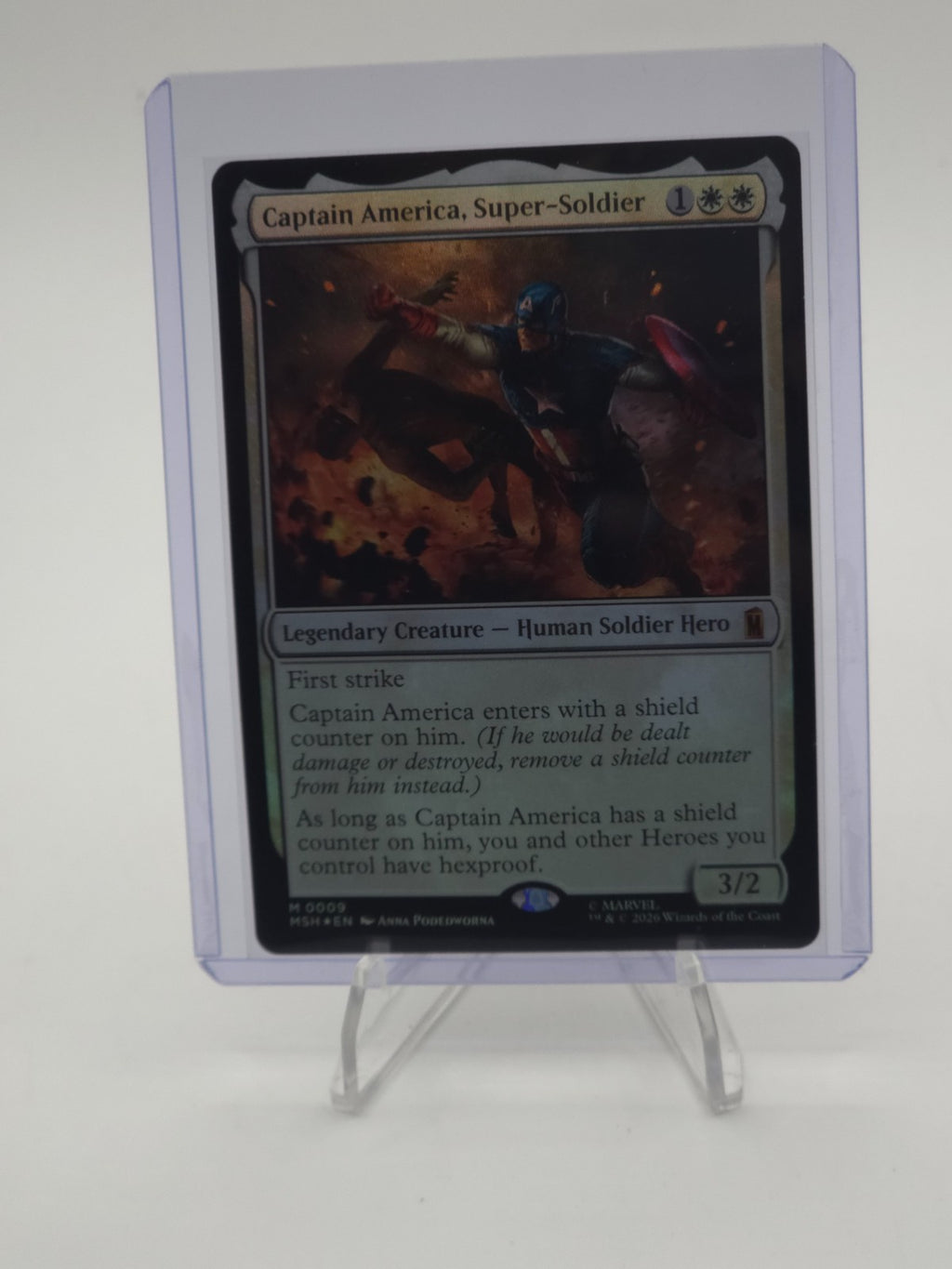 Captain America, Super-Soldier Marvel Super Heroes Foil