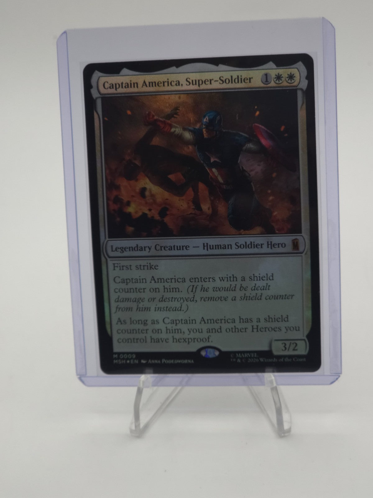 Captain America, Super-Soldier Marvel Super Heroes Foil