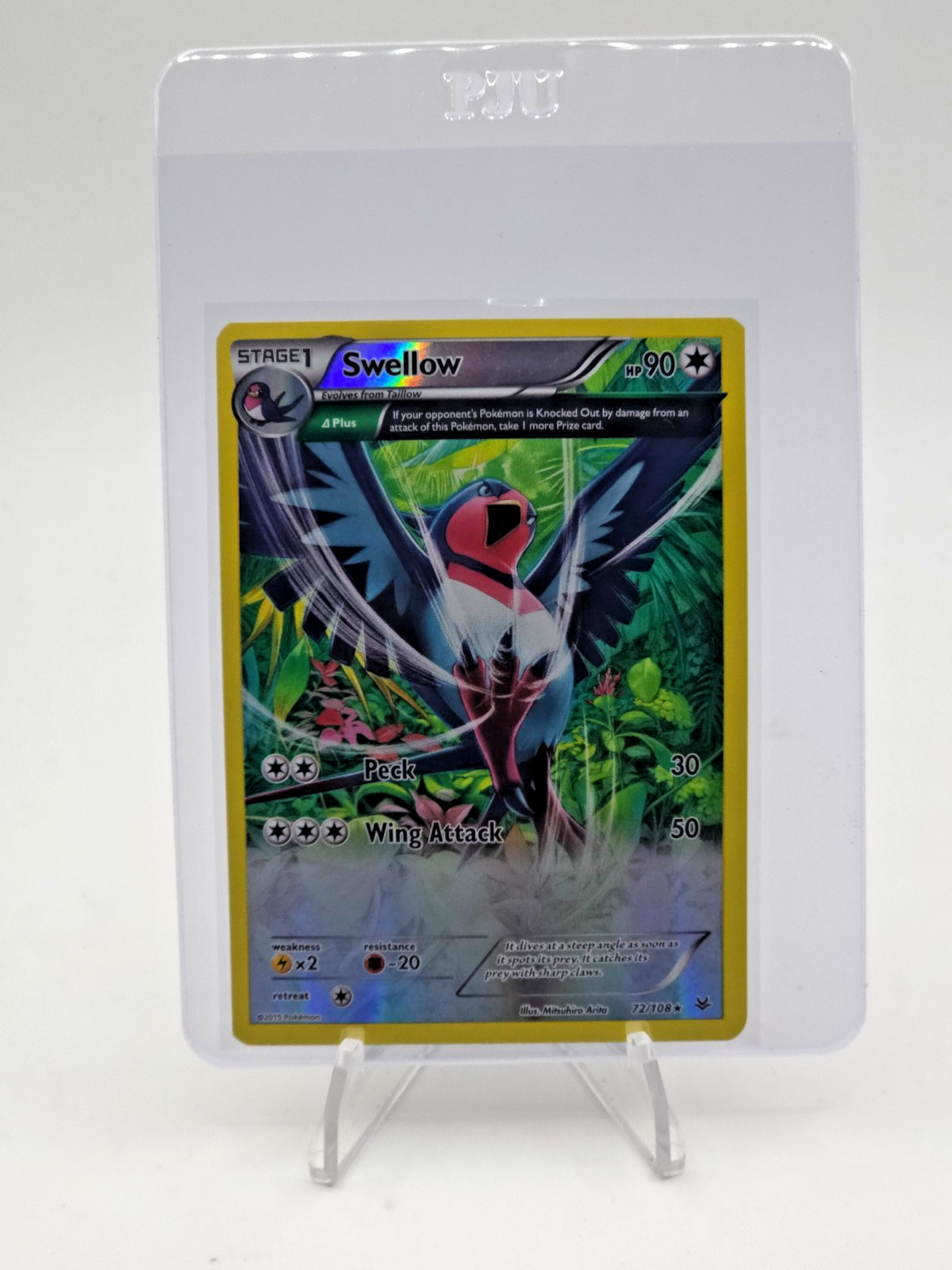 Swellow (72 Delta) 72/108 Roaring Skies Holo