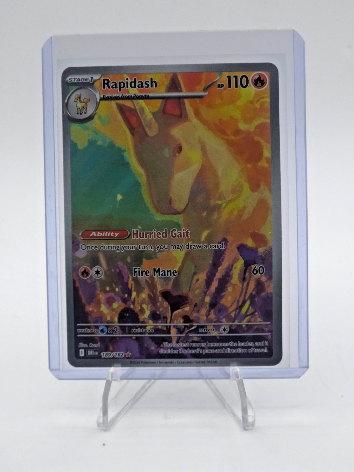 Rapidash 189/182 Sv10: Destined Rivals Holo