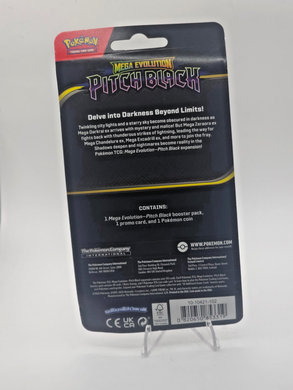 Pokémon TCG: Mega Evolution: Pitch Black: Checklane Blister