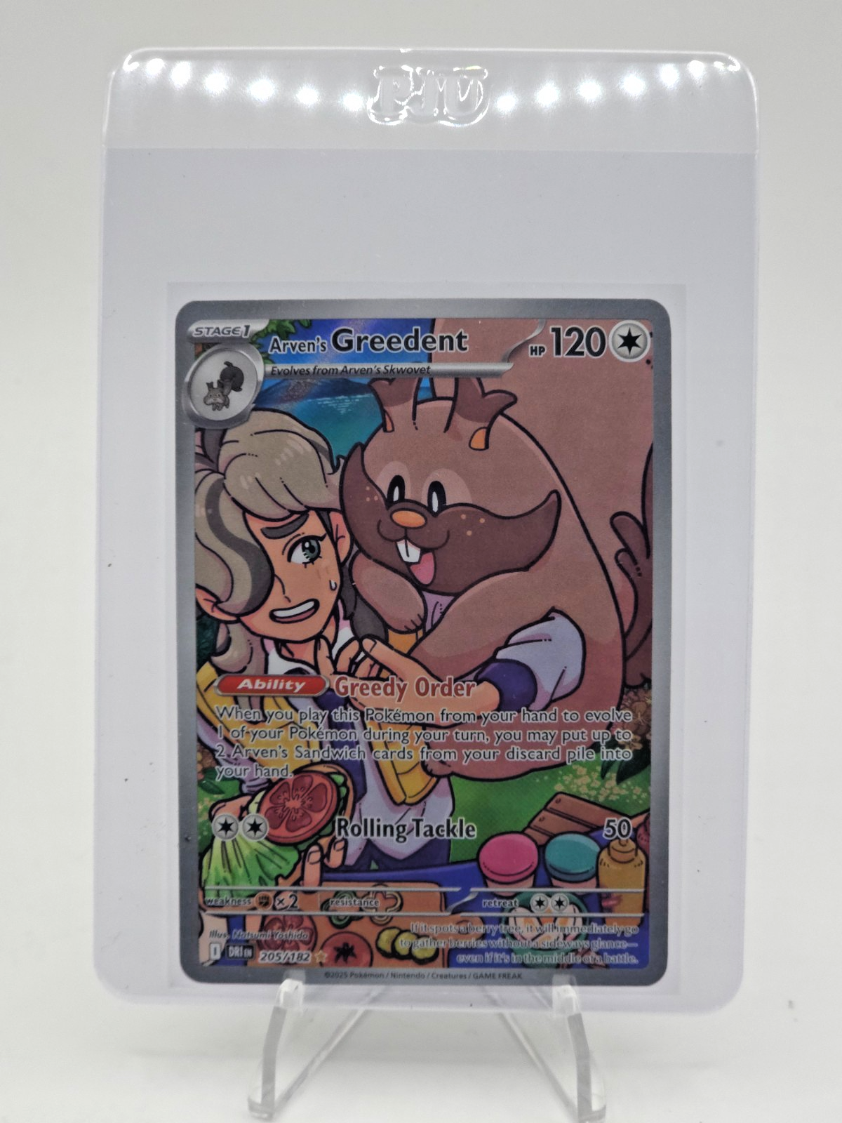 Arven's Greedent 205/182 Sv10: Destined Rivals Holo