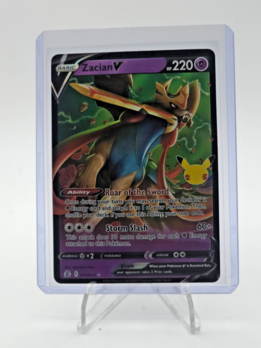 Zacian V 016/025 Celebrations Holo