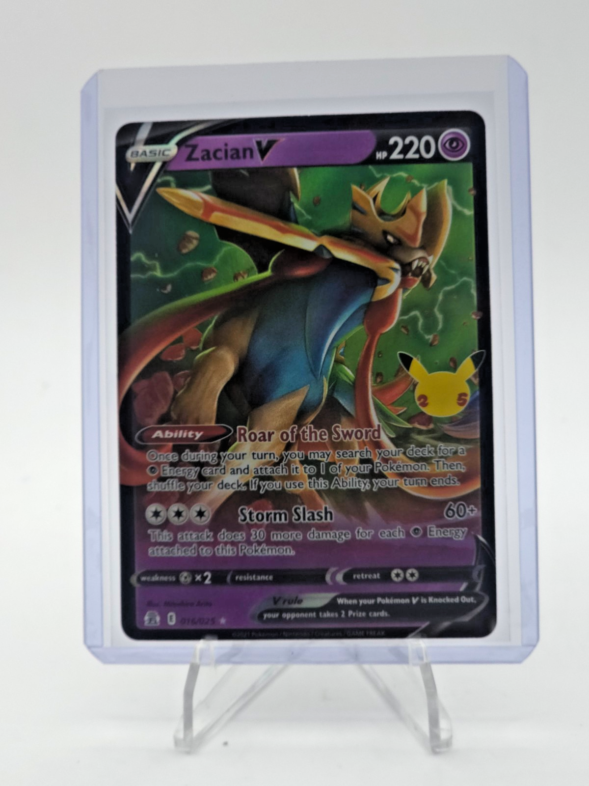 Zacian V 016/025 Celebrations Holo