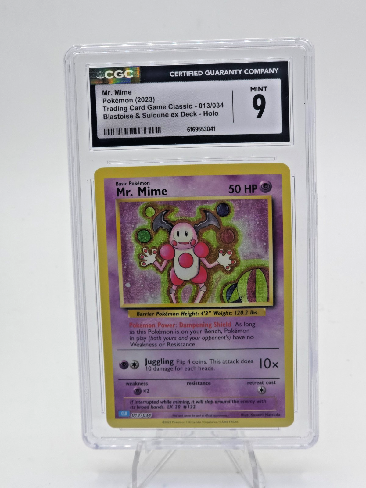 Mr. Mime 013/034 Trading Card Game Classic Holo