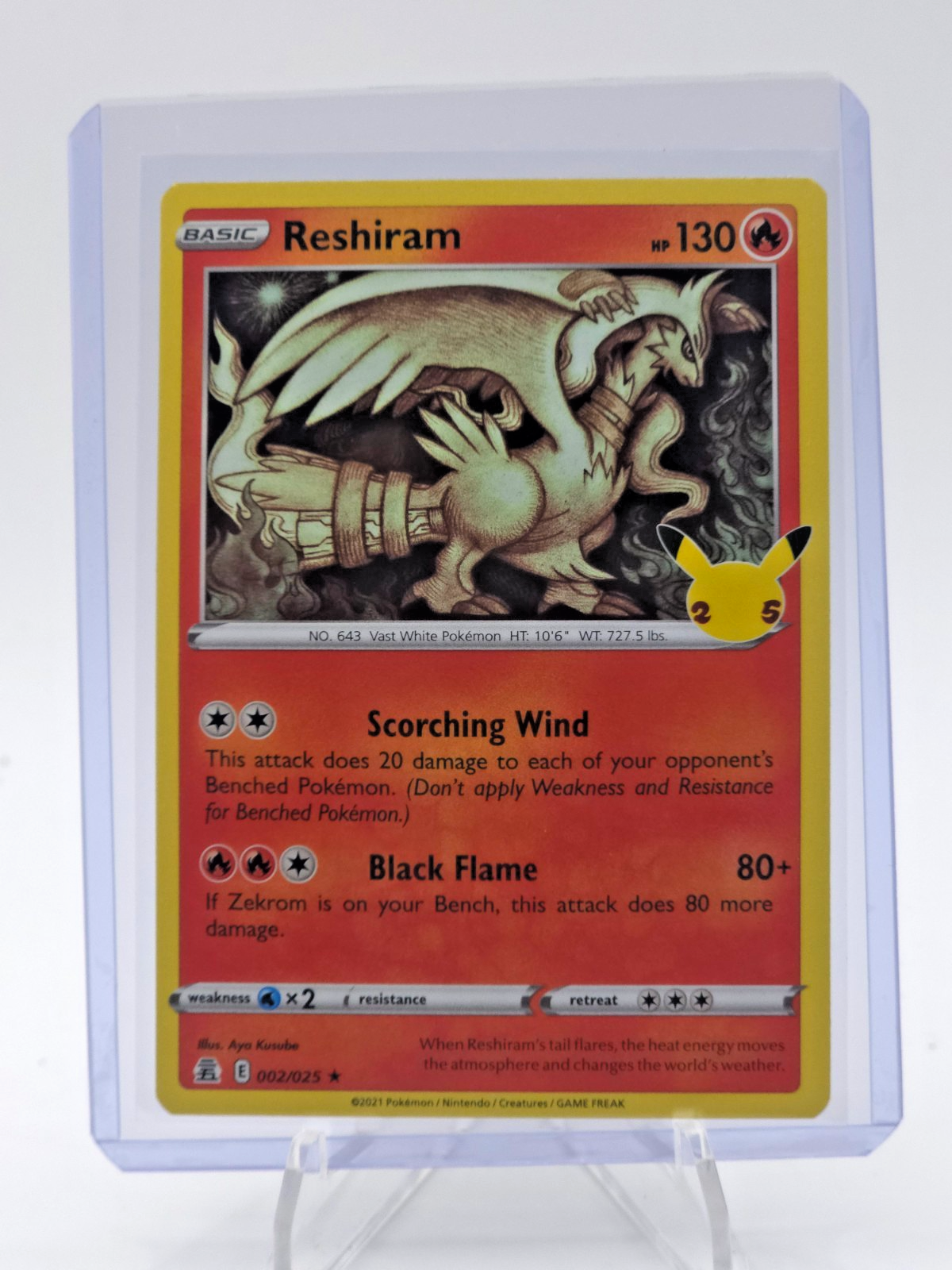 Reshiram 002/025 Celebrations Holo