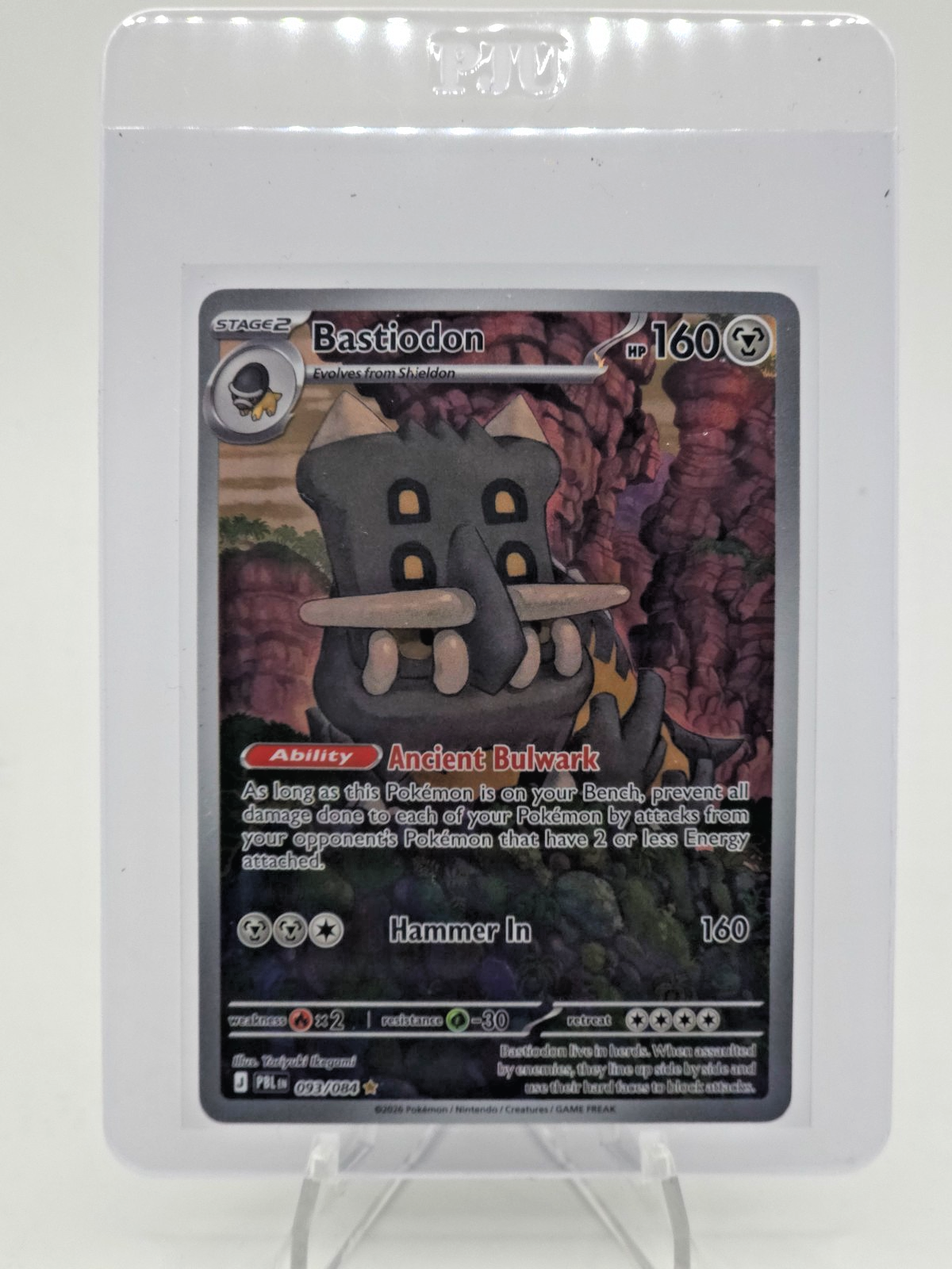 Bastiodon 093/084 Me05: Pitch Black Holo