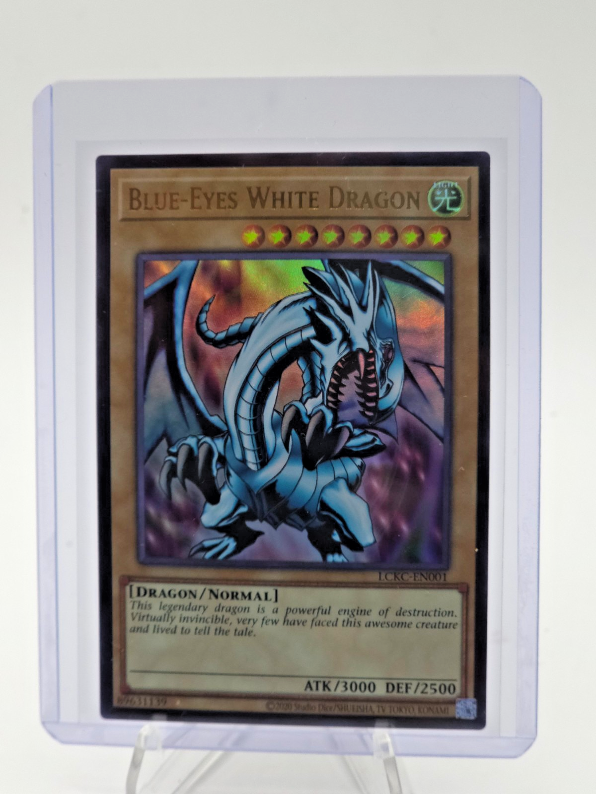 Blue-Eyes White Dragon (Version 1) LCKC-EN001 Legendary Collection Kaiba...