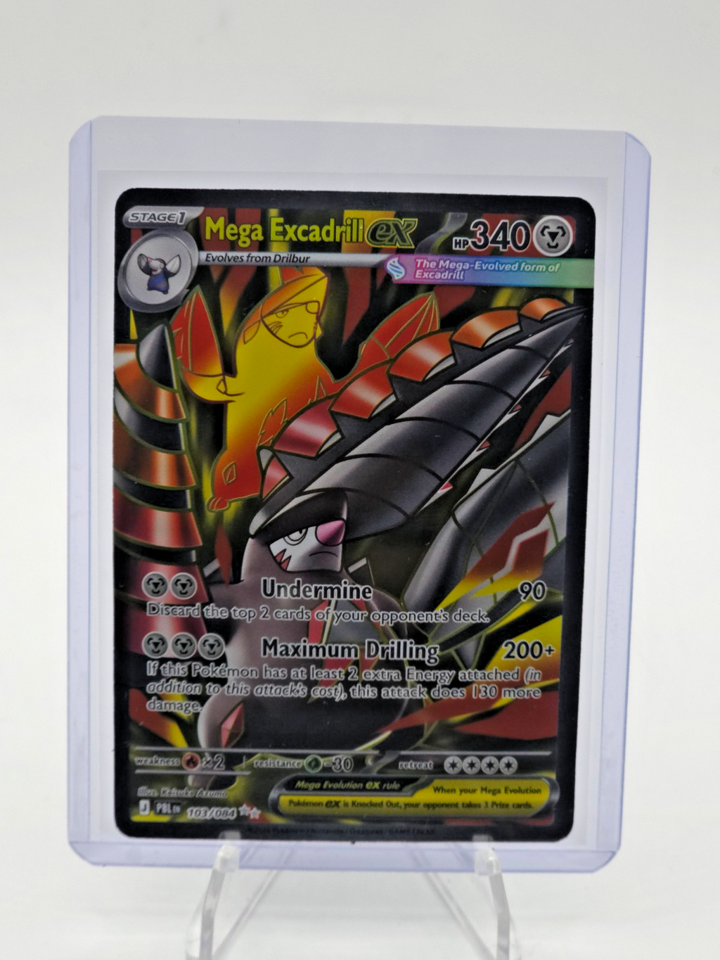 Mega Excadrill ex 103/084 Me05: Pitch Black Holo