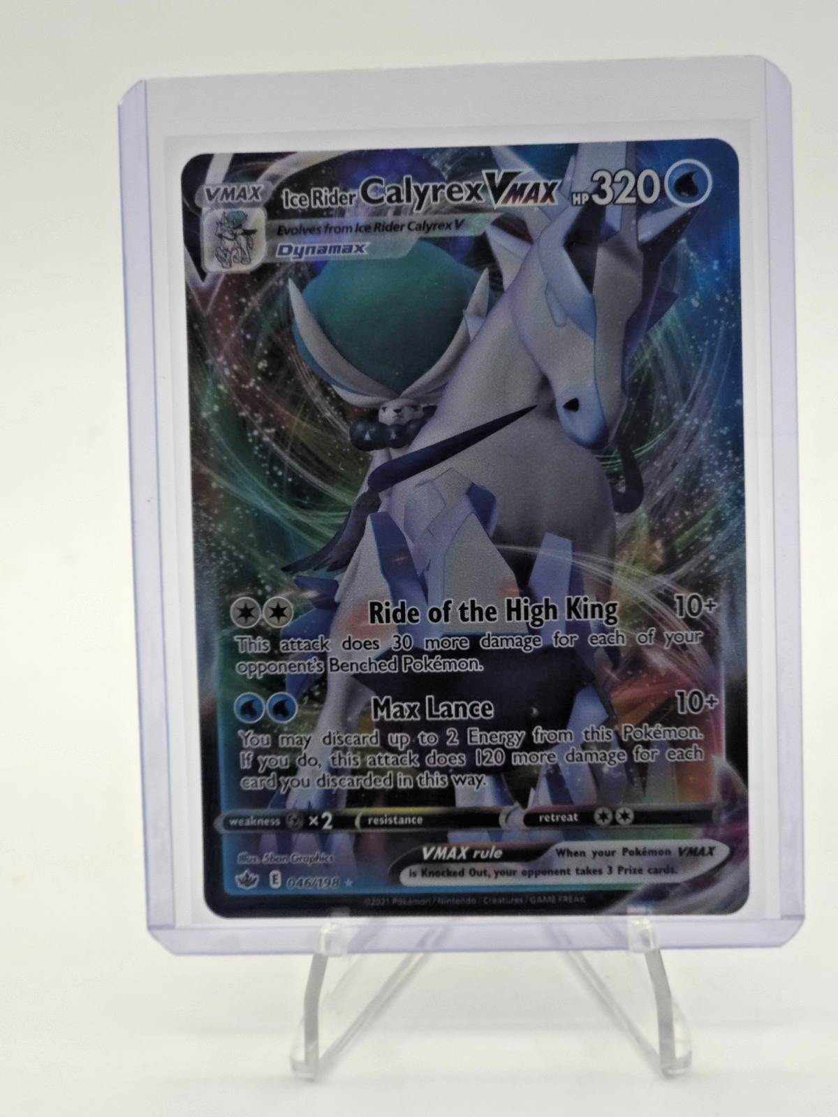 Ice Rider Calyrex VMAX 046/198 Swsh06: Sword & Shield - Chilling Reign Holo