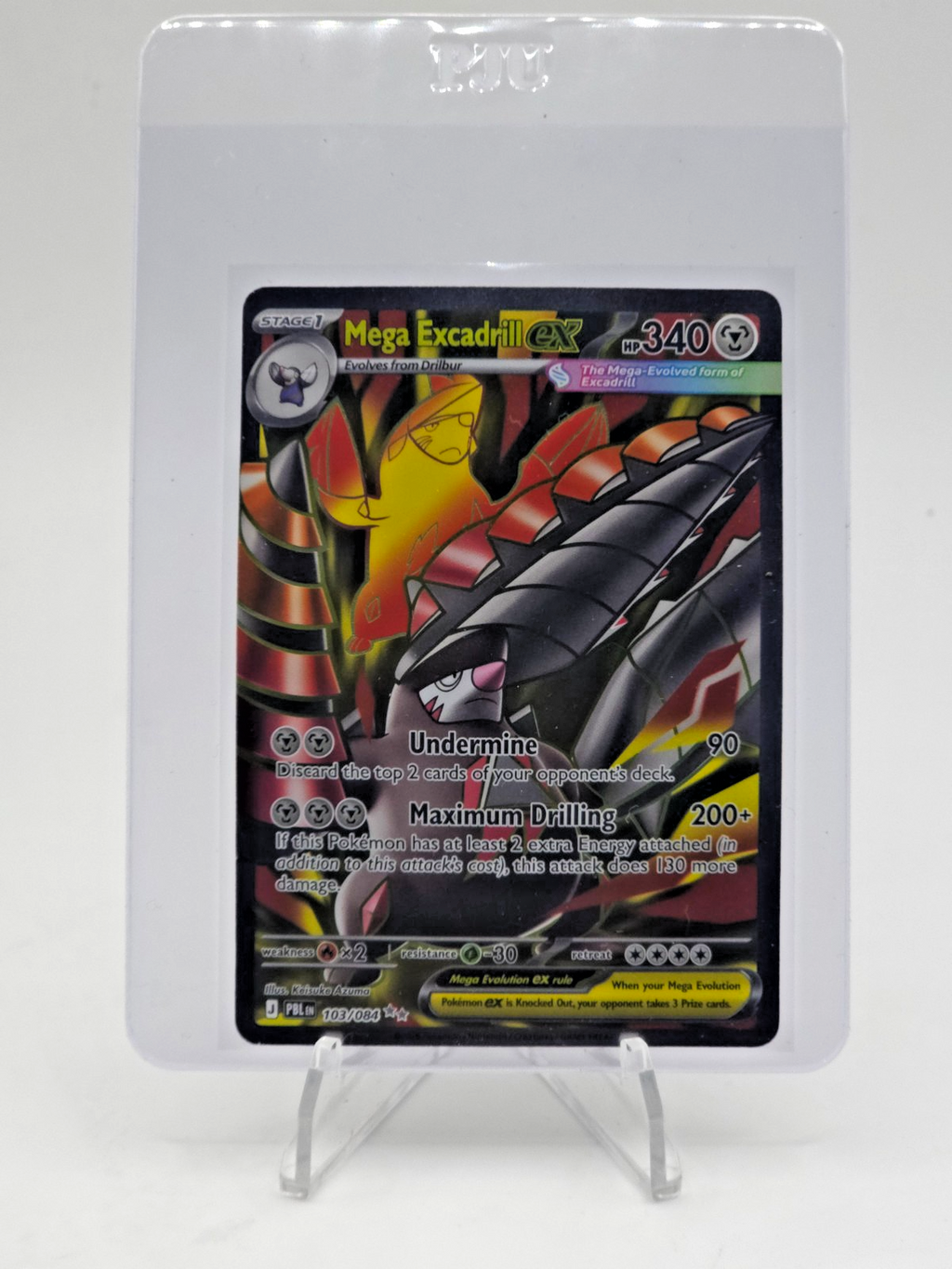 Mega Excadrill ex 103/084 Me05: Pitch Black Holo