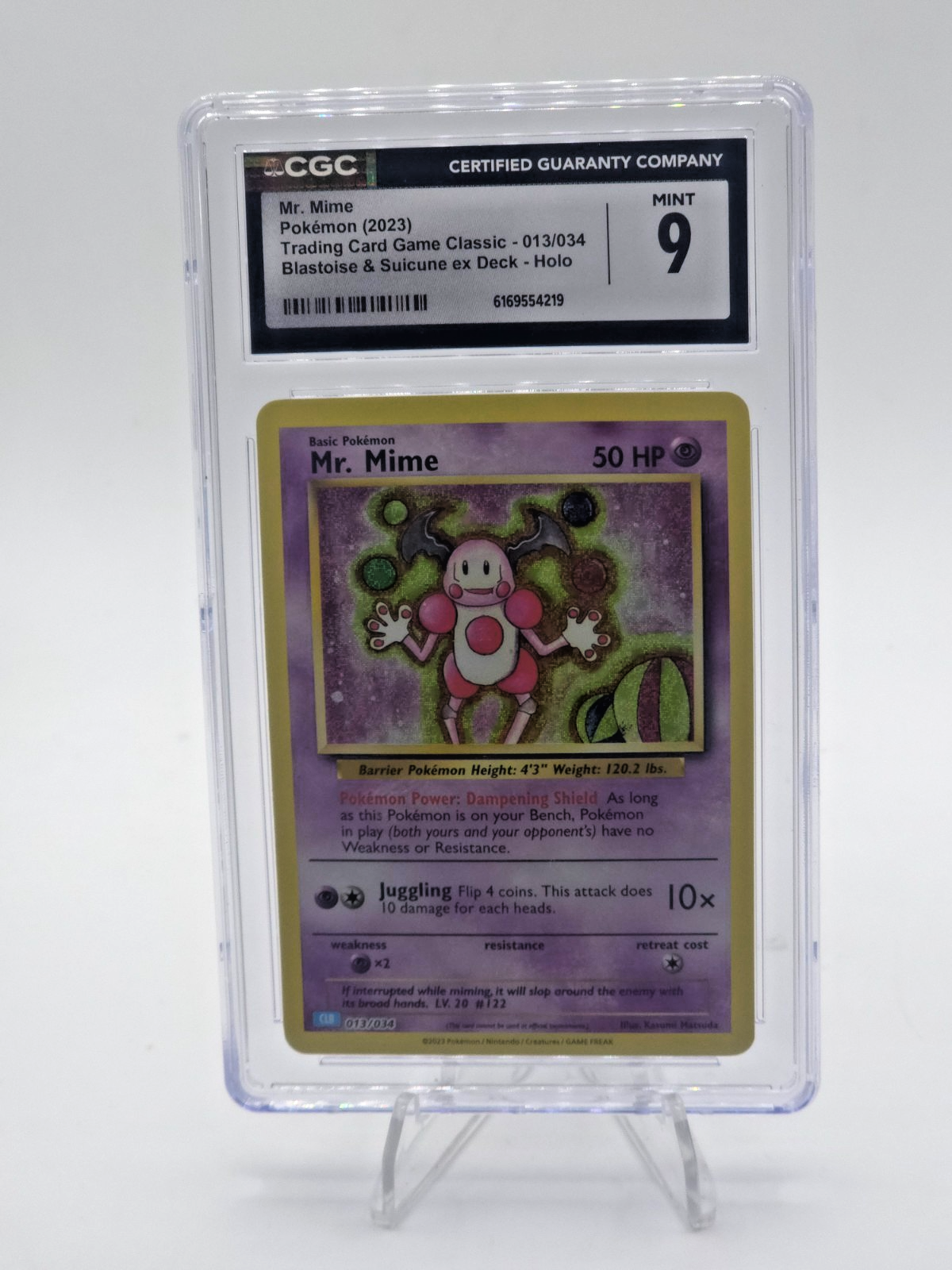 Mr. Mime 013/034 Trading Card Game Classic Holo