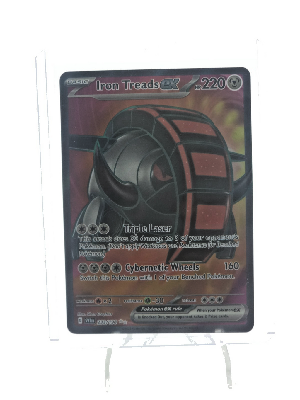 Iron Treads ex 233/198 SV01: Scarlet & Violet Base Set Holo