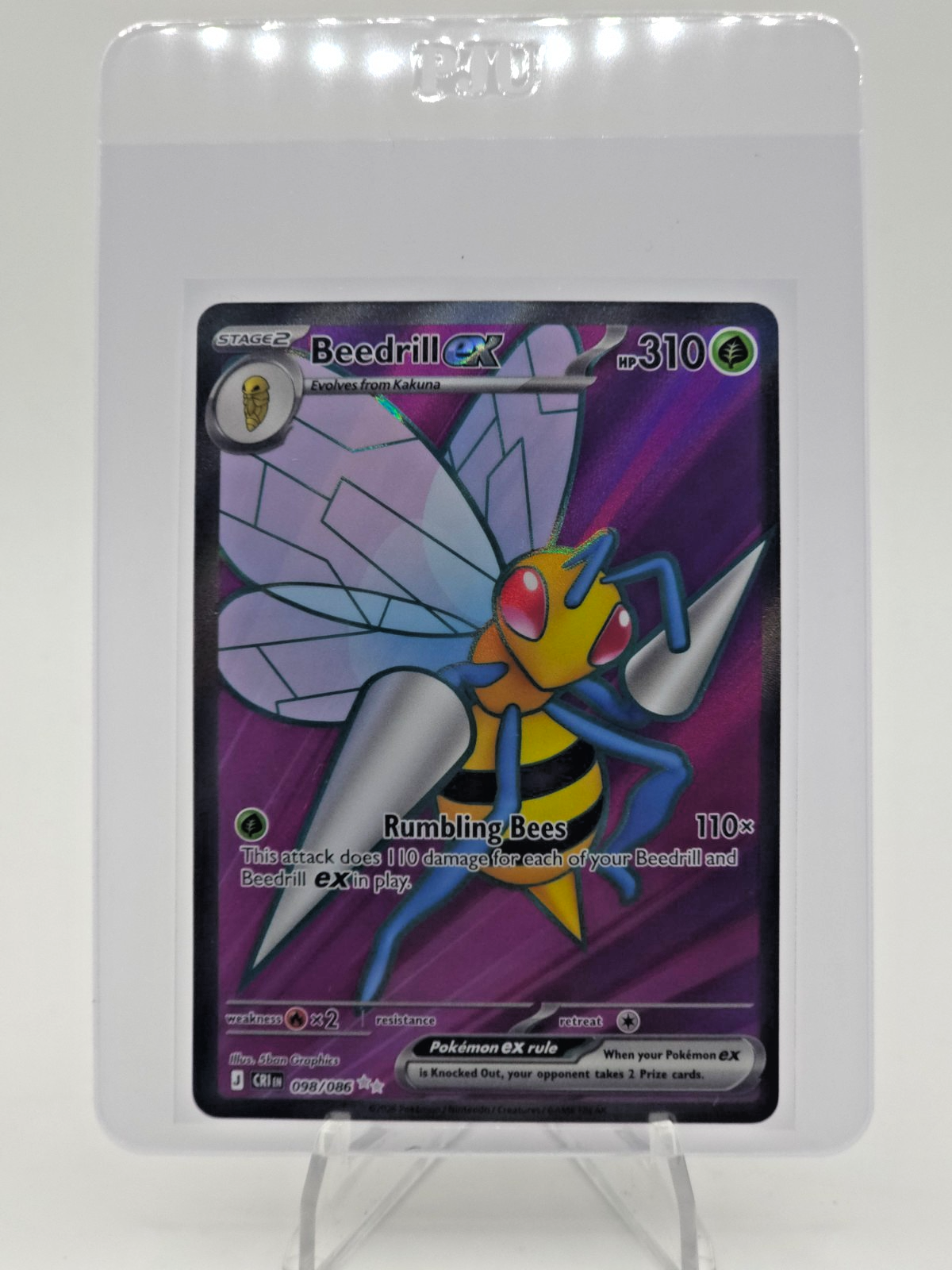 Beedrill ex 098/086 Me04: Chaos Rising Holo