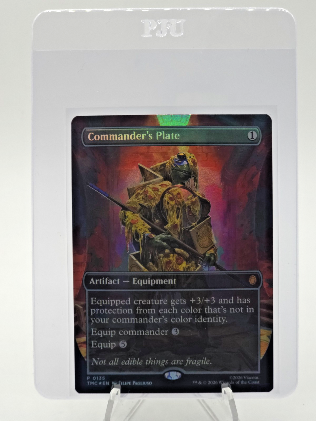Commander's Plate (Borderless) Commander: Teenage Mutant Ninja Turtles Foil