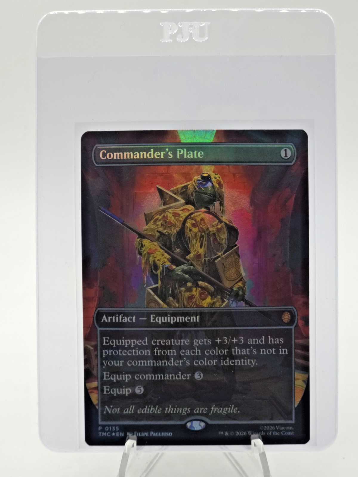 Commander's Plate (Borderless) Commander: Teenage Mutant Ninja Turtles Foil