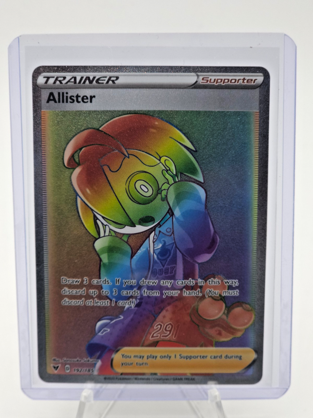 Allister (Secret) 192/185 Swsh04: Vivid Voltage Holo