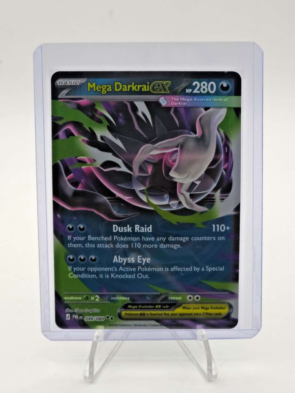 Mega Darkrai ex 048/084 Me05: Pitch Black Holo