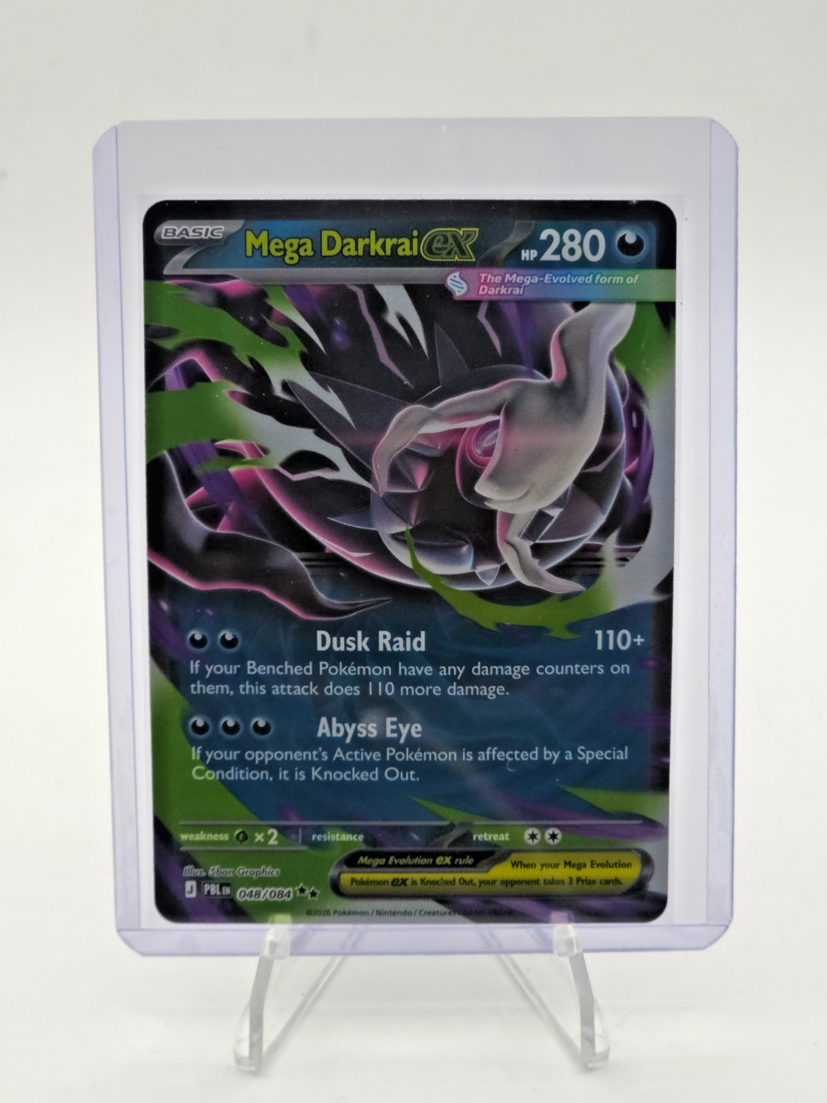 Mega Darkrai ex 048/084 Me05: Pitch Black Holo