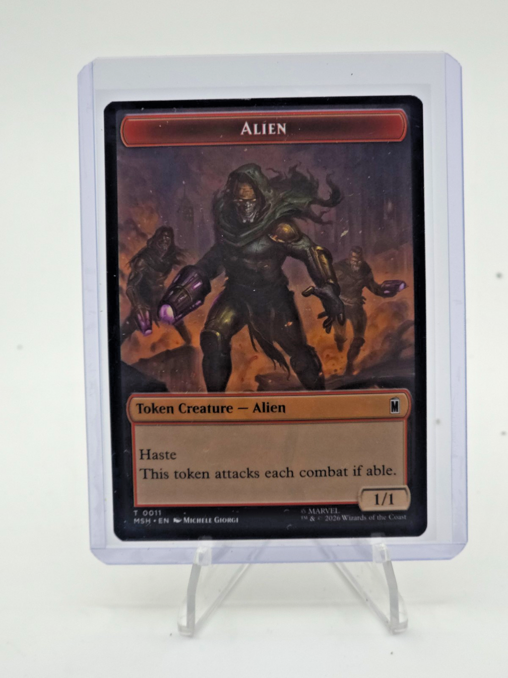 Wall / Alien token 001/011 marvel super heroes MTG