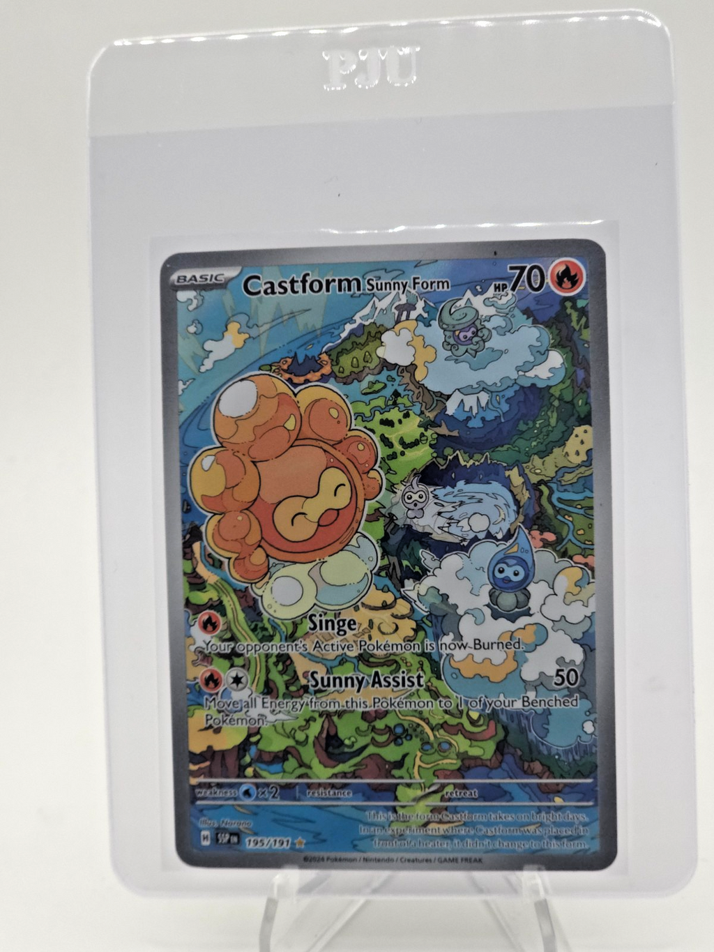 Castform Sunny Form 195/191 Sv08: Surging Sparks Holo