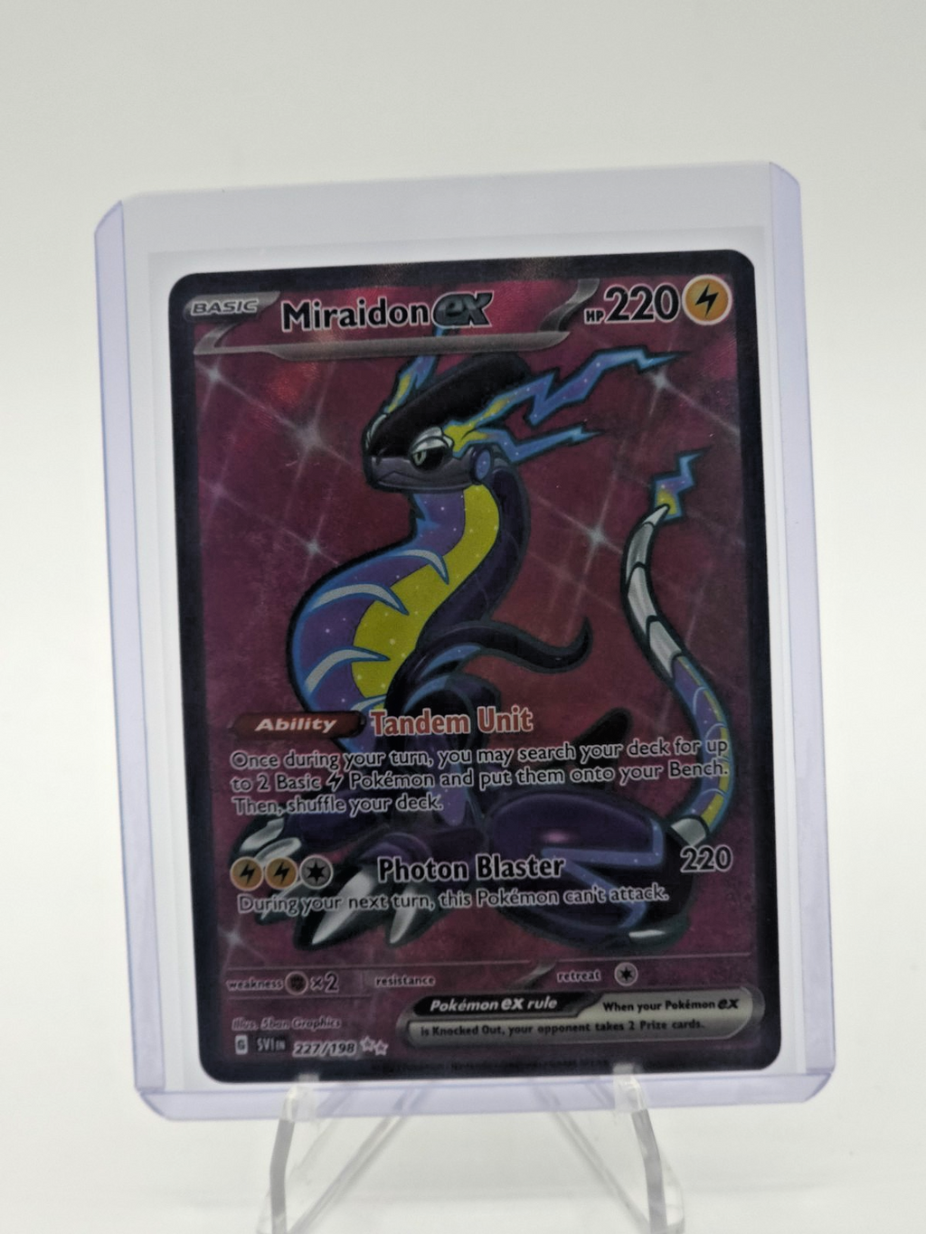 Miraidon ex 227/198 SV01: Scarlet & Violet Base Set Holo