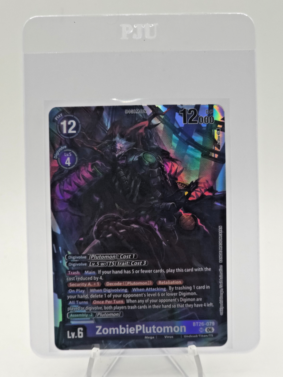 ZombiePlutomon BT26-079 Super Rare Digimon Timeless Bonds