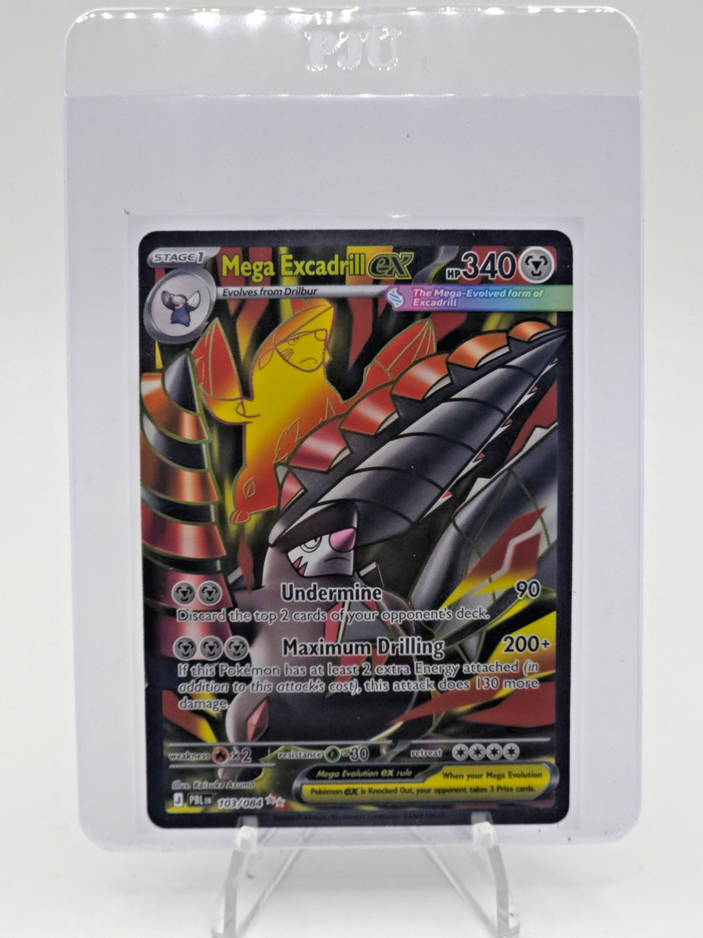 Mega Excadrill ex 103/084 Me05: Pitch Black Holo