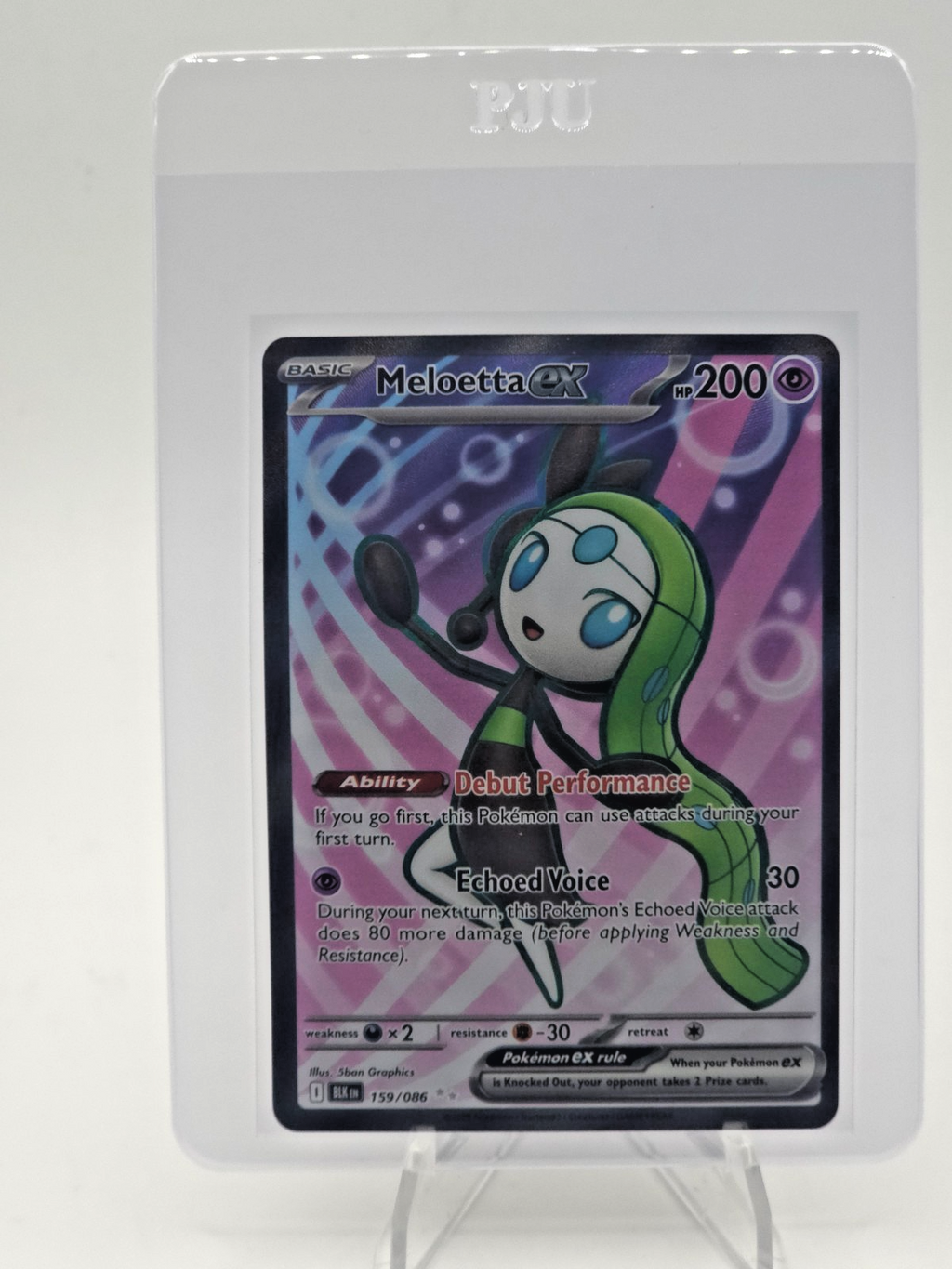 Meloetta ex 159/086 Sv: Black Bolt Holo