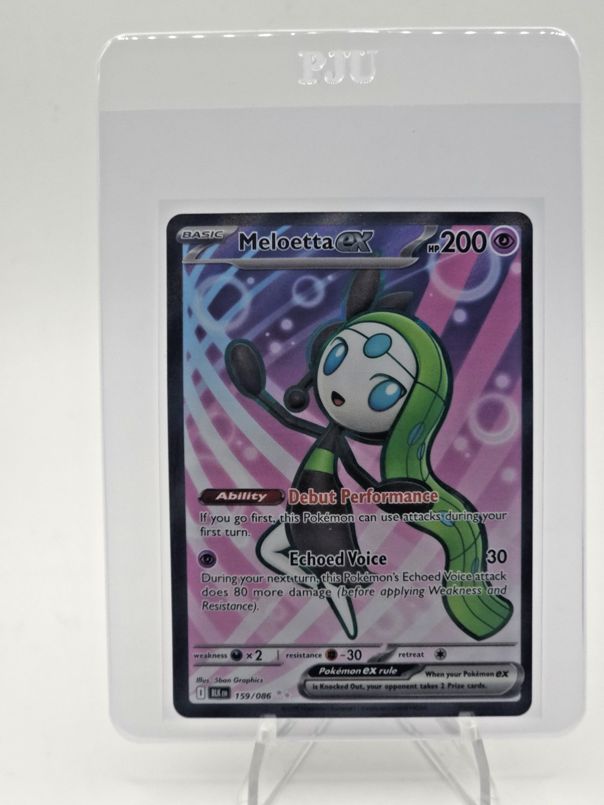 Meloetta ex 159/086 Sv: Black Bolt Holo