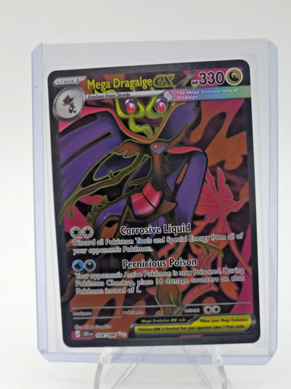 Mega Dragalge ex 104/086 Me04: Chaos Rising Holo
