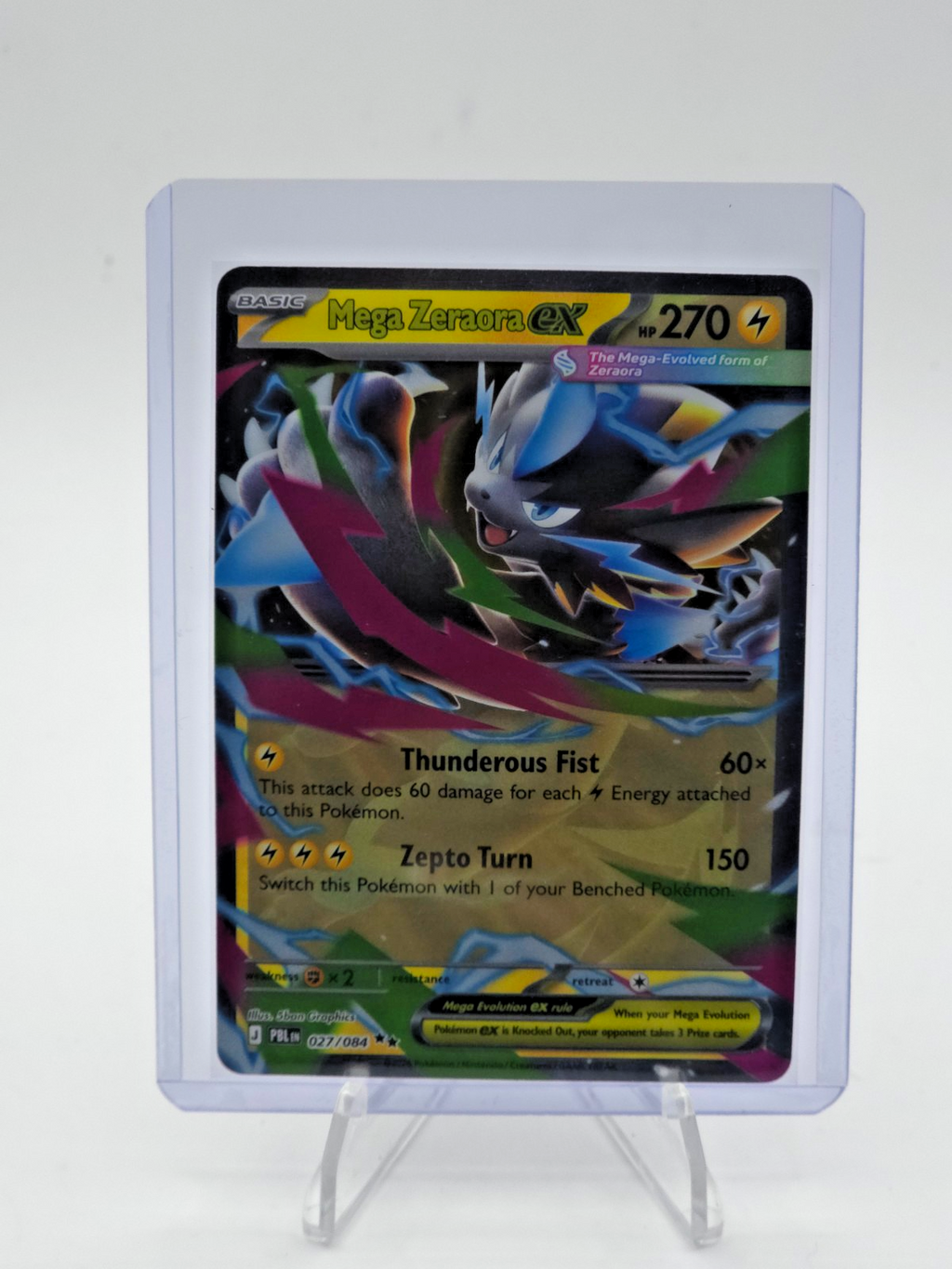 Mega Zeraora ex 027/084 Me05: Pitch Black Holo