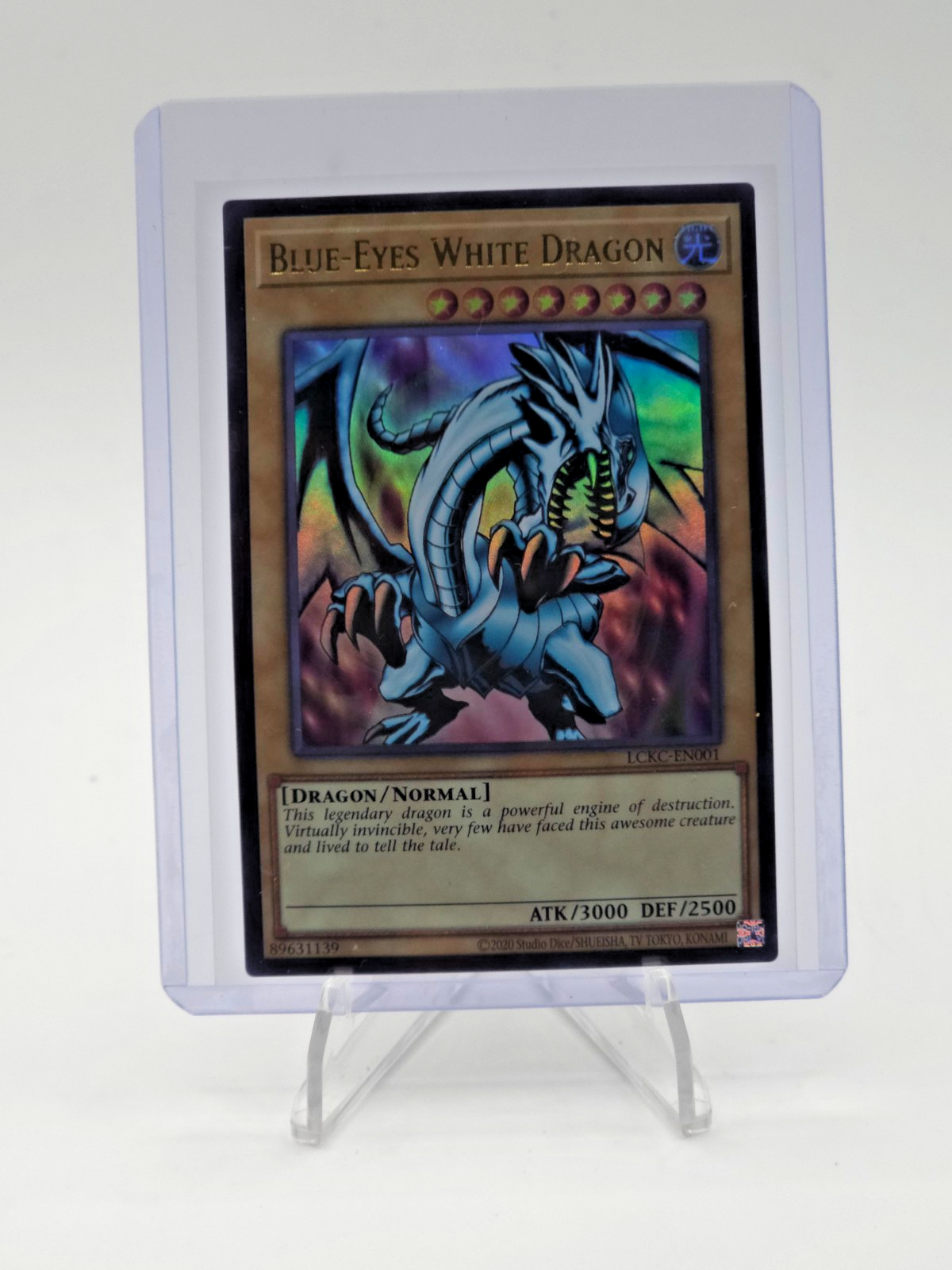 Blue-Eyes White Dragon (Version 1) LCKC-EN001 Legendary Collection Kaiba...
