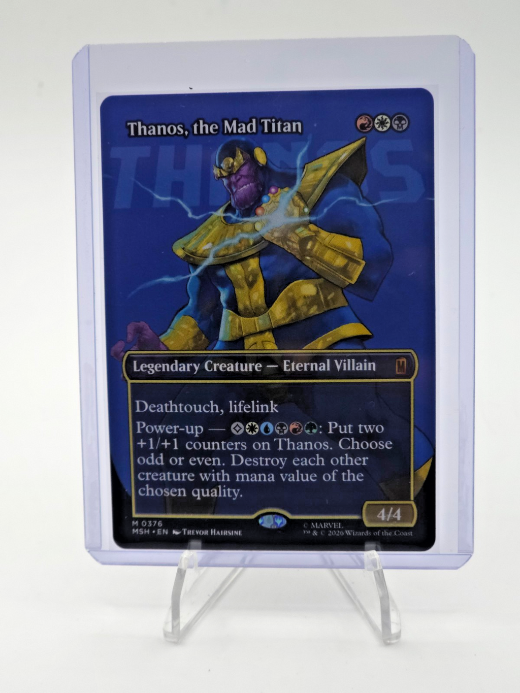 Thanos, the Mad Titan (Borderless) (0376) Marvel Super Heroes Regular