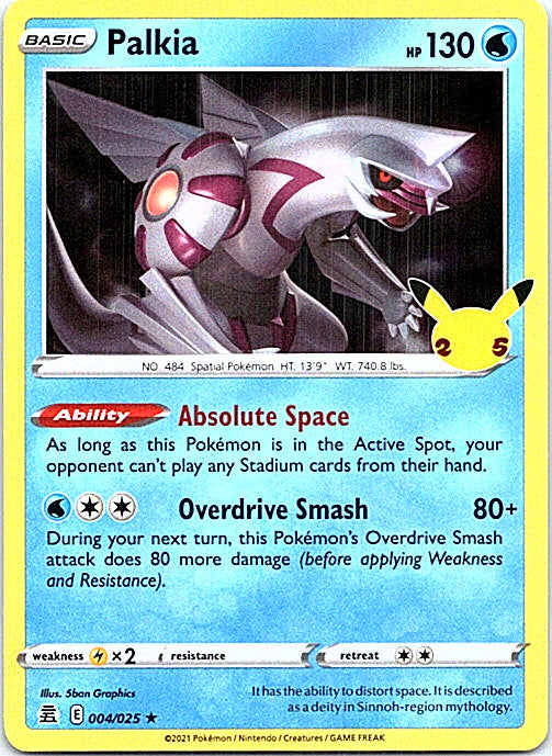 Palkia 004/025 Celebrations Holo