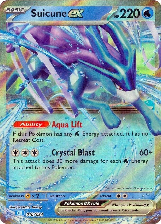 Suicune ex 010/034 Trading Card Game Classic Holo