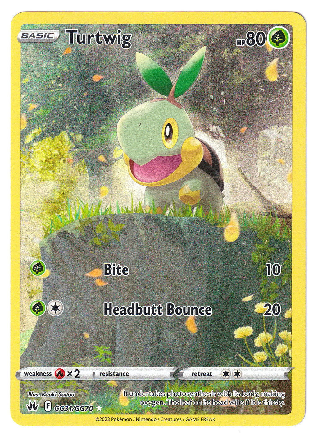 Turtwig GG31/GG70 SWSH: Crown Zenith: Galarian Gallery Holo