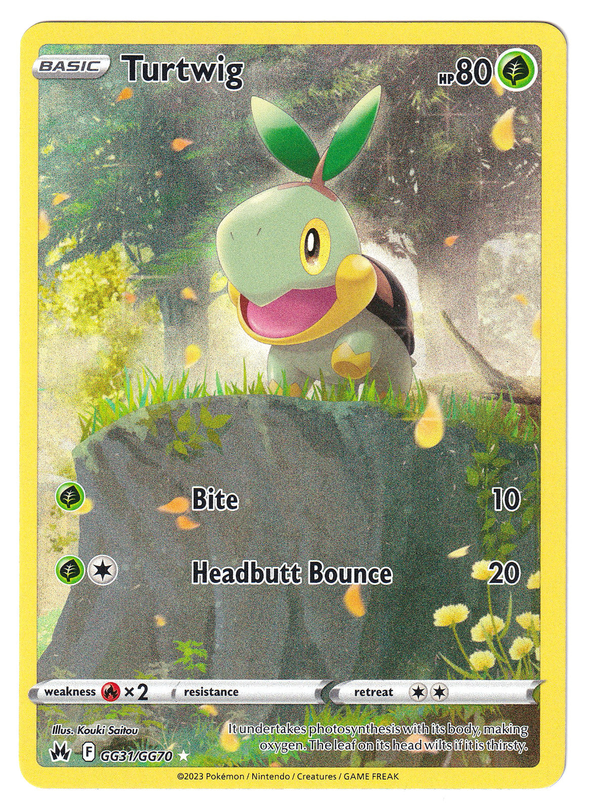 Turtwig GG31/GG70 SWSH: Crown Zenith: Galarian Gallery Holo