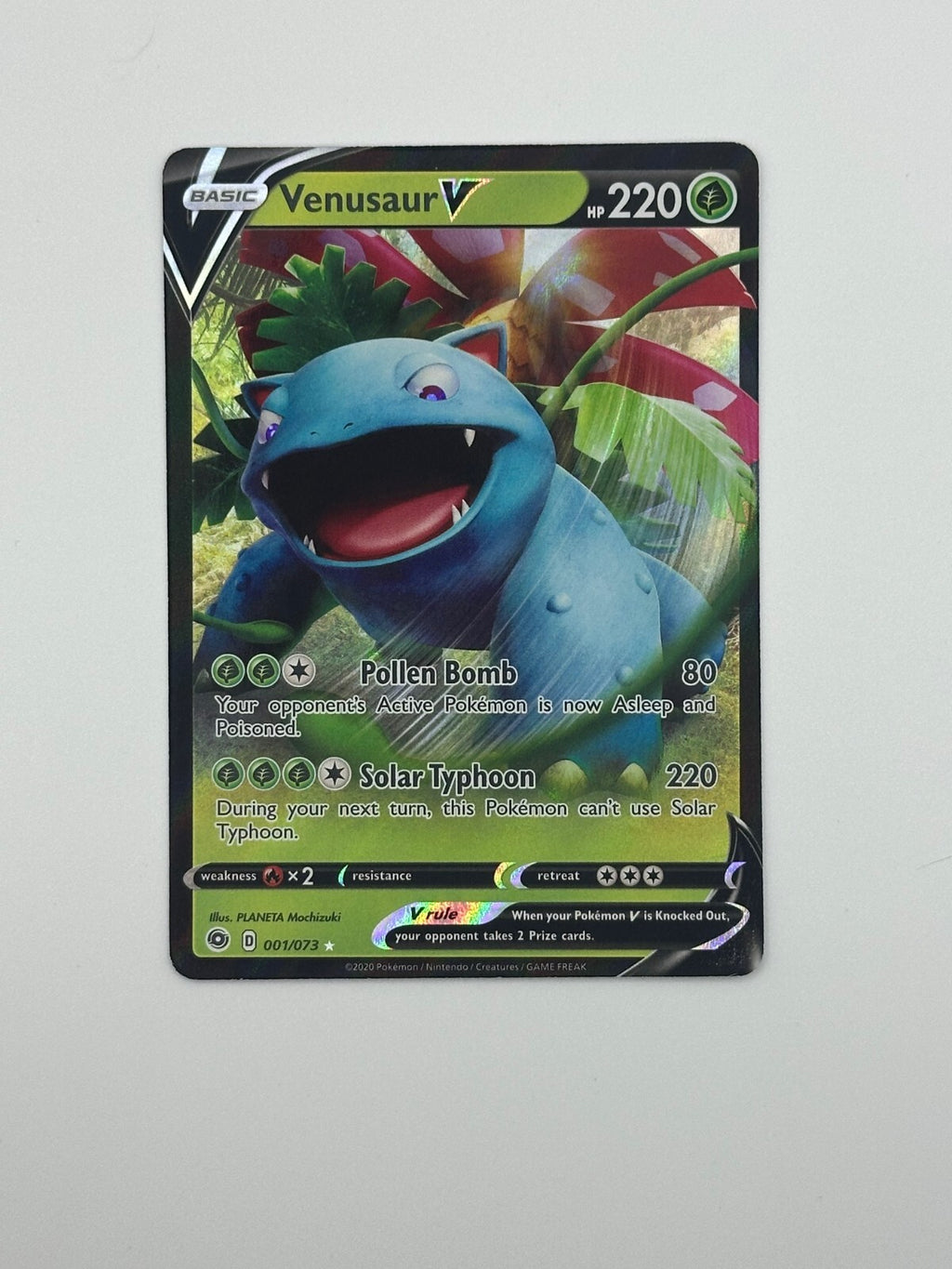 Venusaur V 01/73 Champions Path Holo