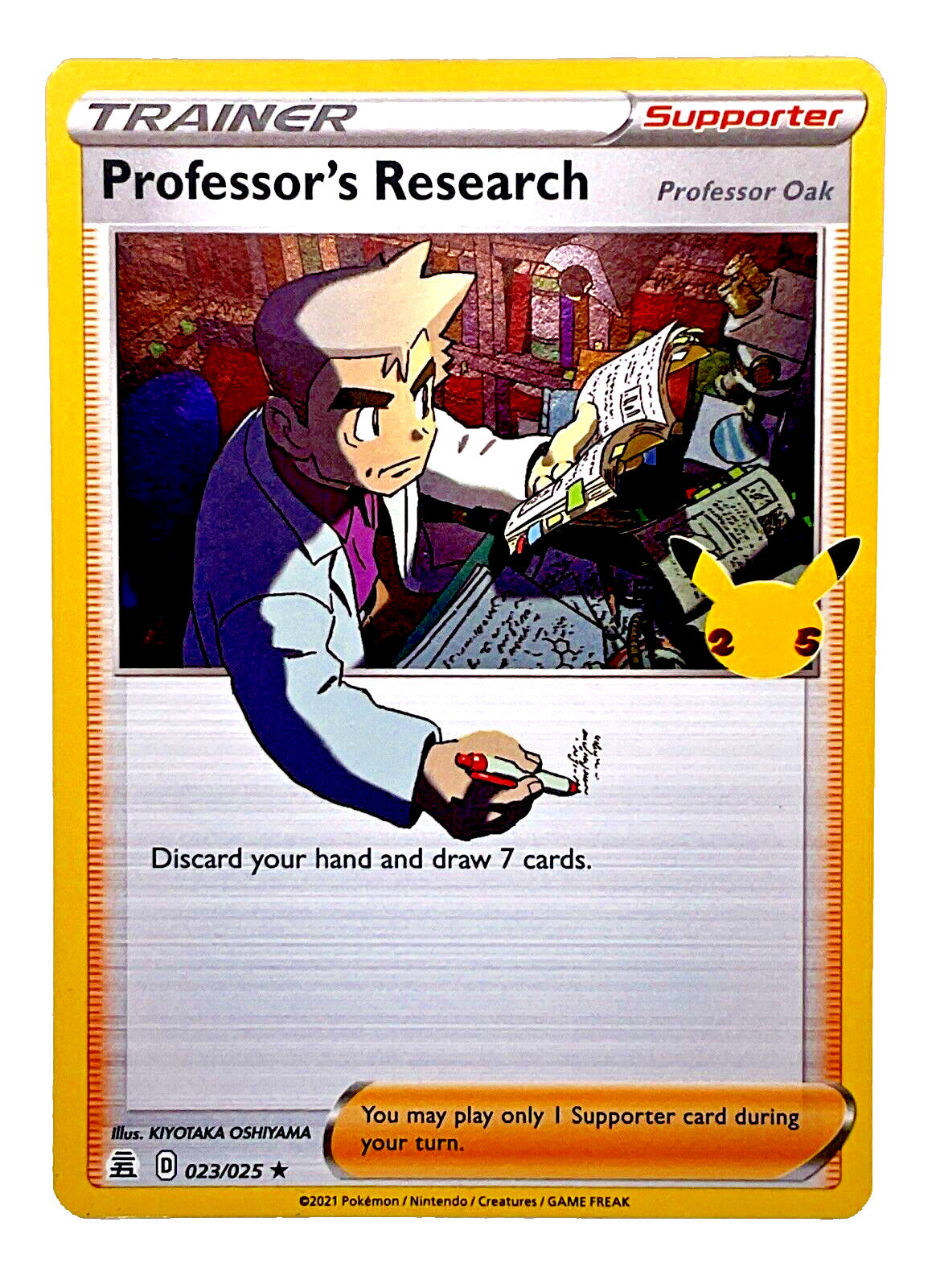 Professor's Research [Professor Oak] 023/025 Celebrations Holo