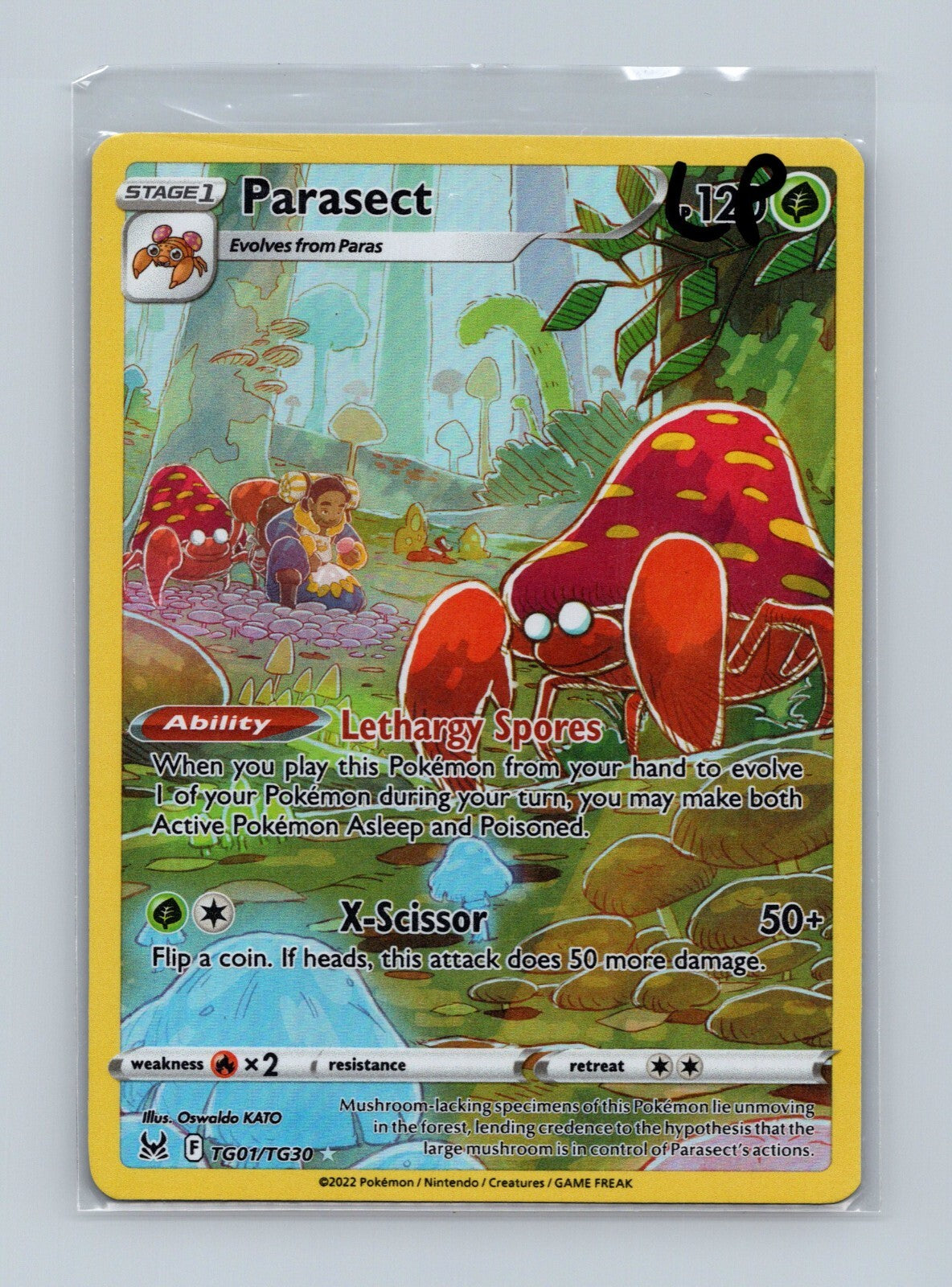 Parasect TG01/TG30 Swsh11: Lost Origin Trainer Gallery Holo