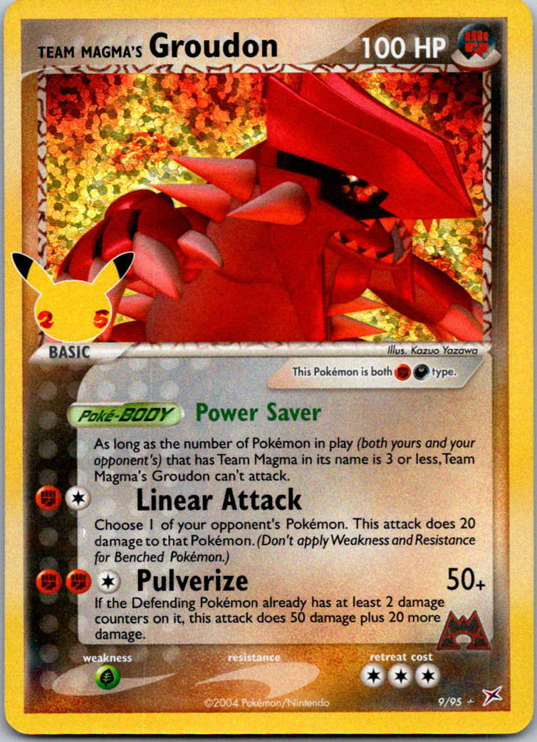 Team Magma's Groudon 9/95 Celebrations: Classic Collection Holo