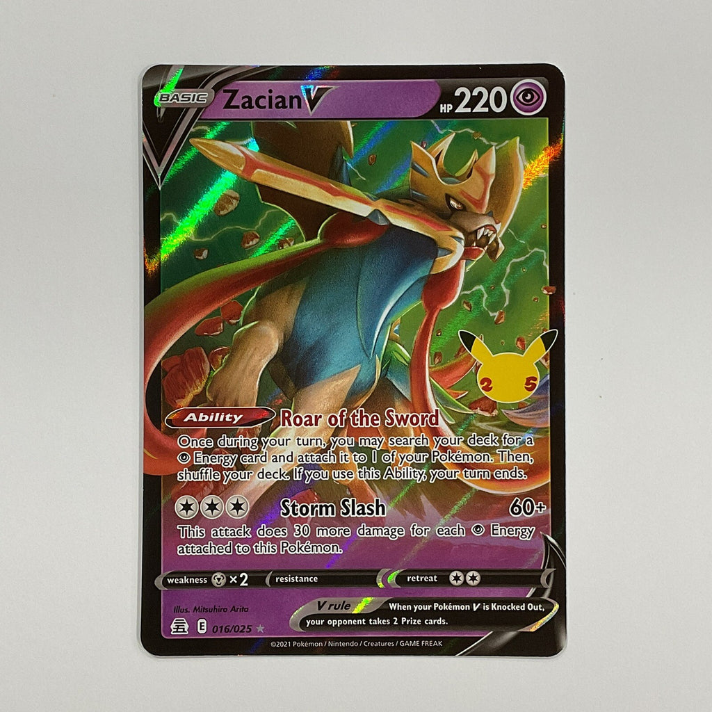 Zacian V 016/025 Celebrations Holo