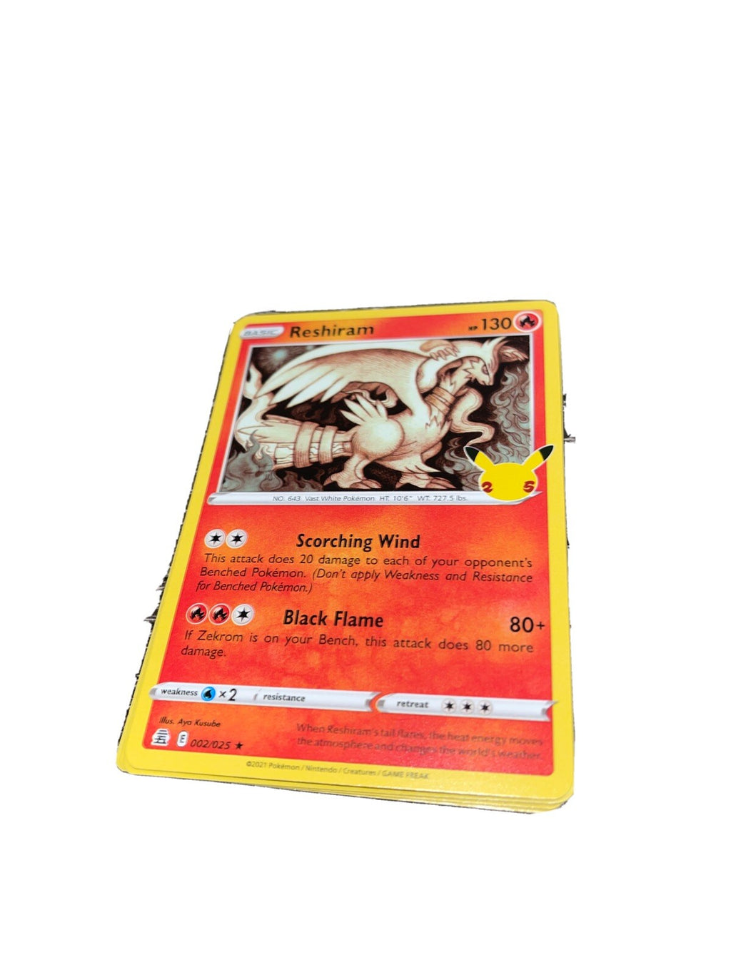 Reshiram 002/025 Celebrations Holo