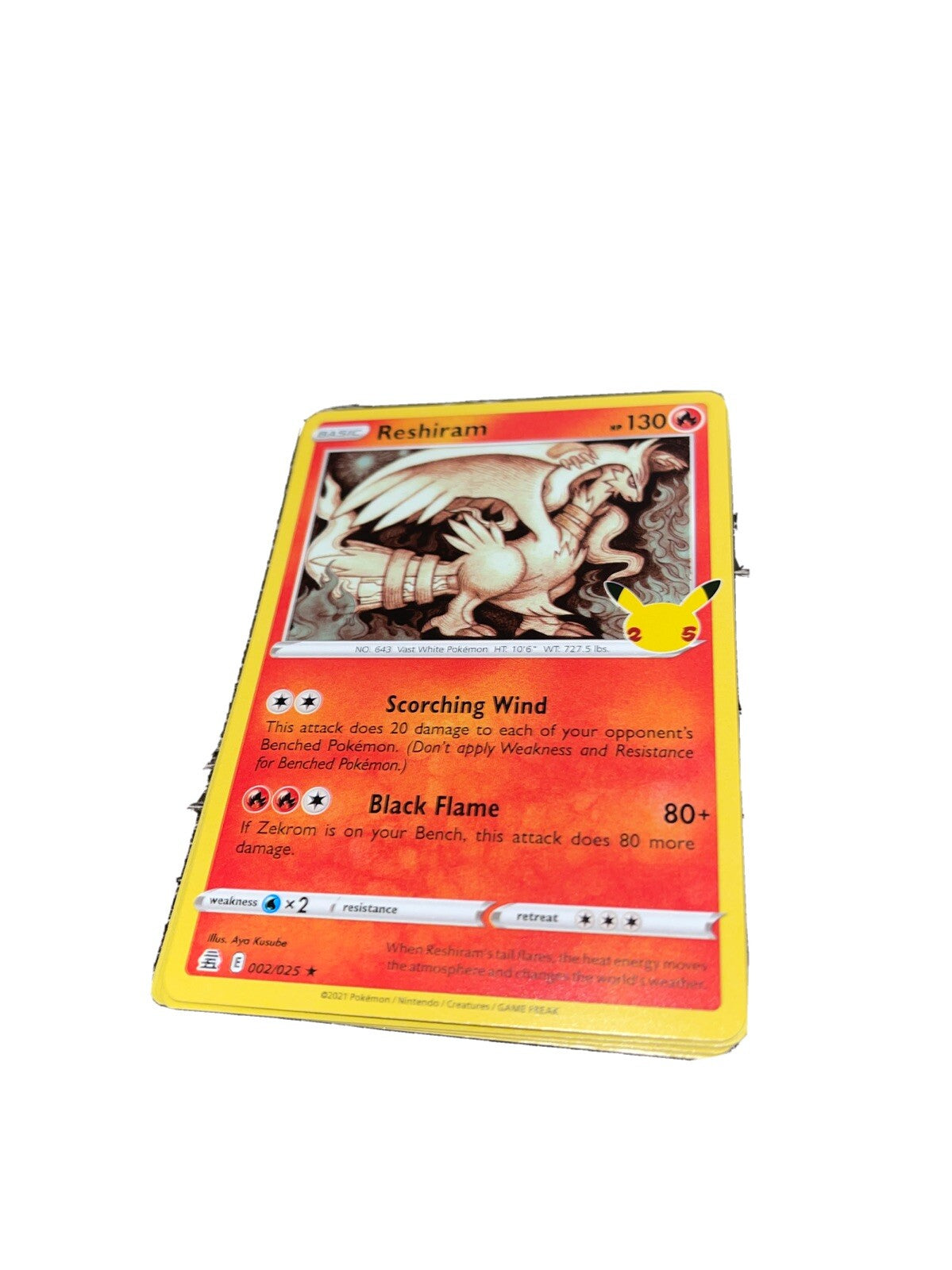 Reshiram 002/025 Celebrations Holo