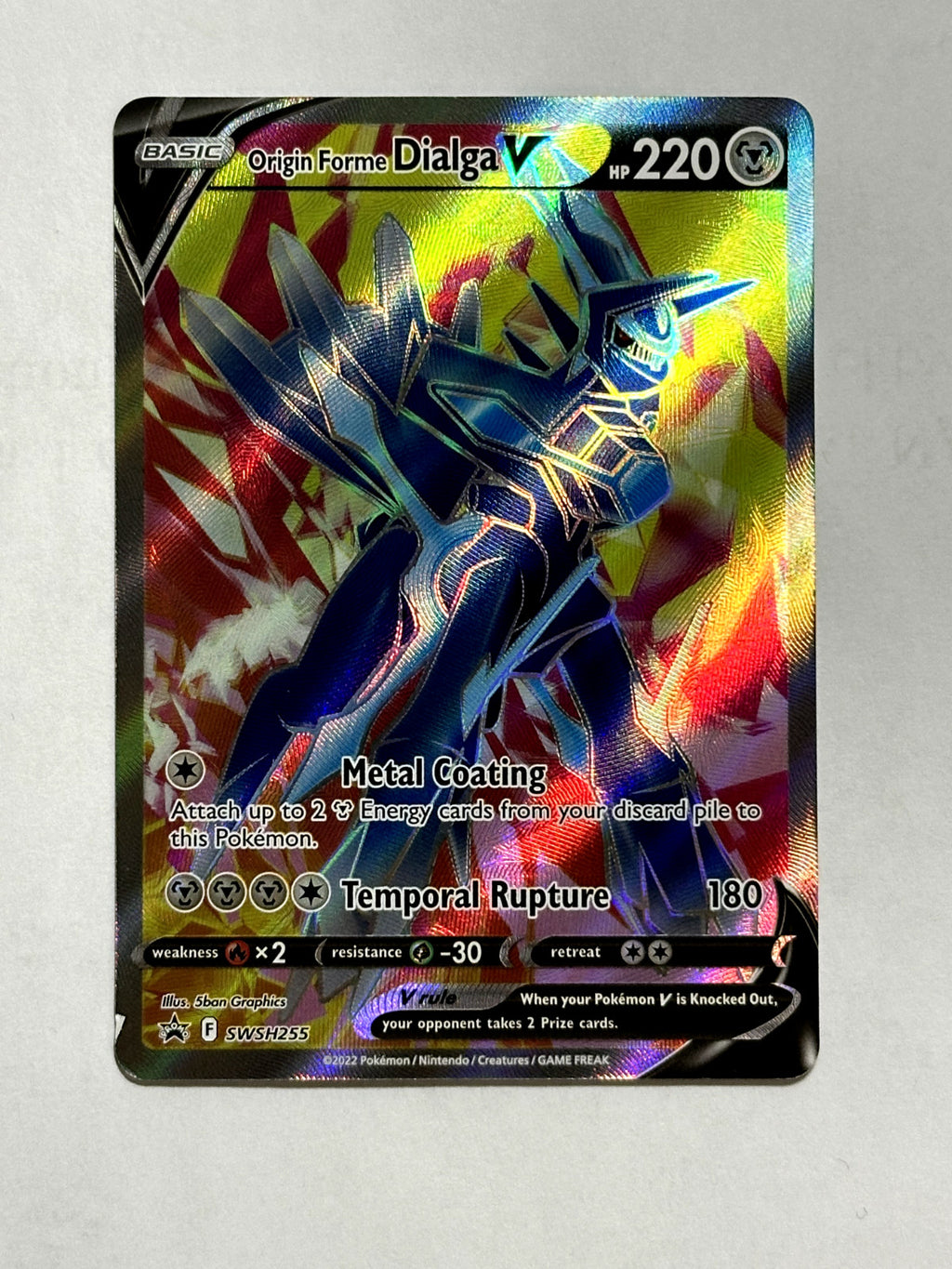Origin Forme Dialga V SWSH255 SWSH: Sword & Shield Promo Cards Holo