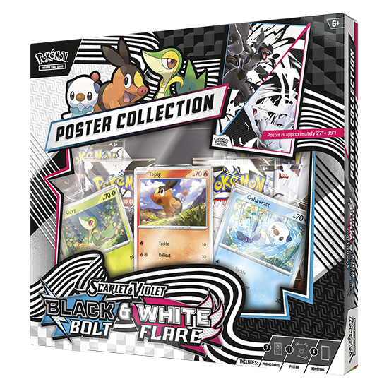 Pokemon TCG: Scarlet & Violet Black Bolt & White Flare Poster Collection